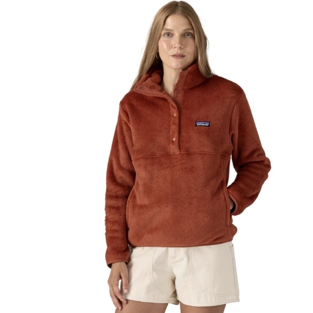 Patagonia Rust Red Snap-T Fleece Pullover Sz.S